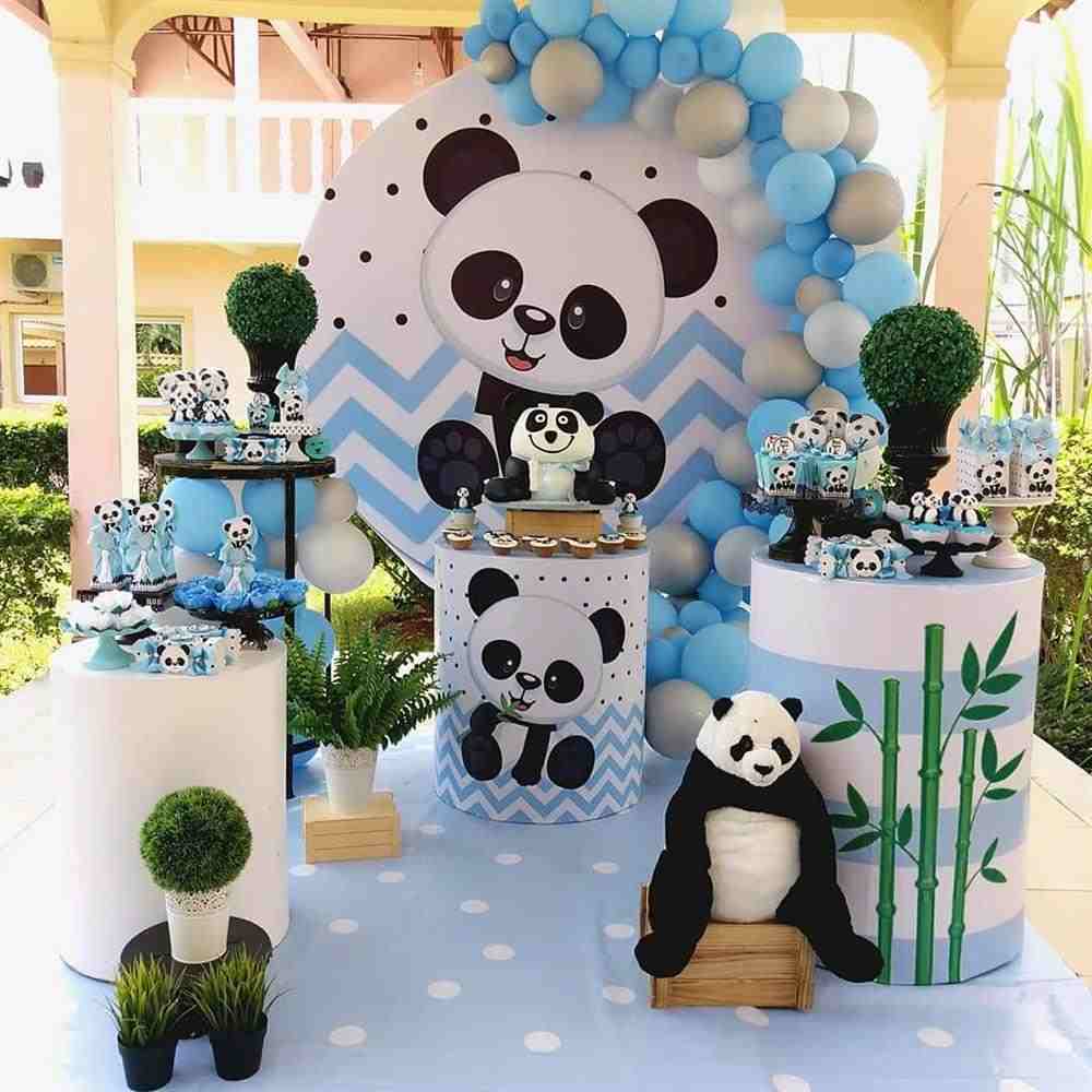 urso panda azul