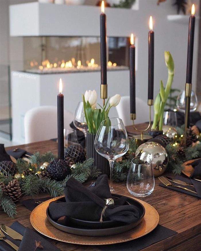 decoração natal com preto