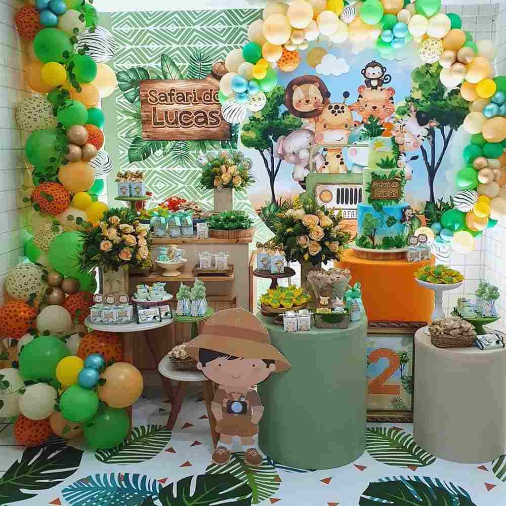 tema de aniversario safari