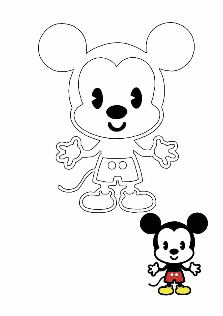 Desenho do Mickey para colorir