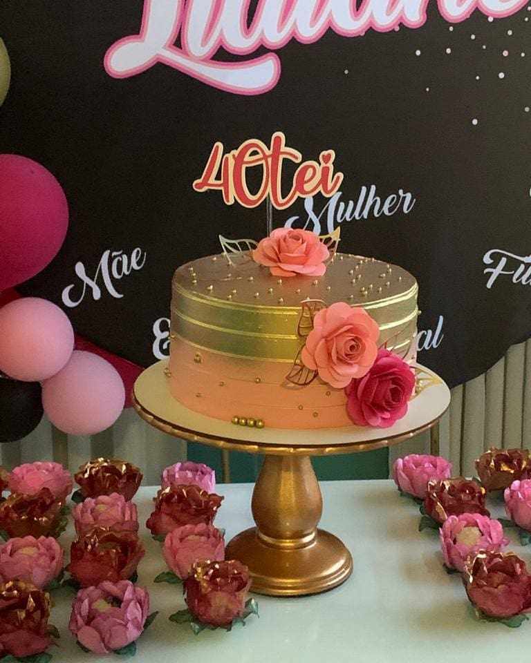 bolo de 40 anos