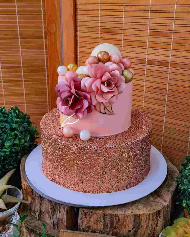 Bolo Rose Gold como fazer +60 criações modernas e irresistíveis Artesanato Passo a Passo!