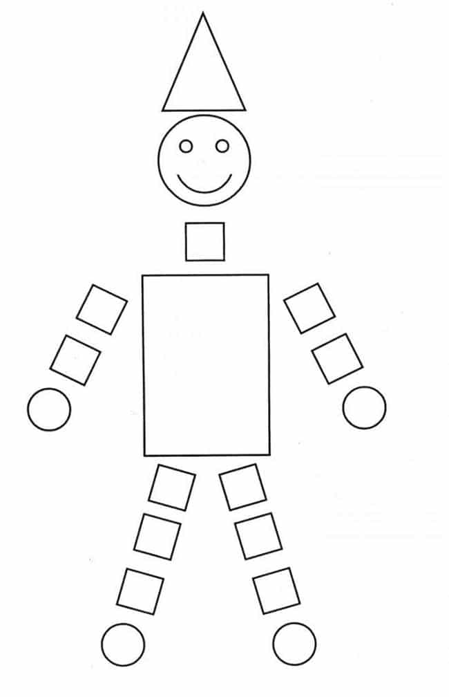 Desenho com formas geométricas simples