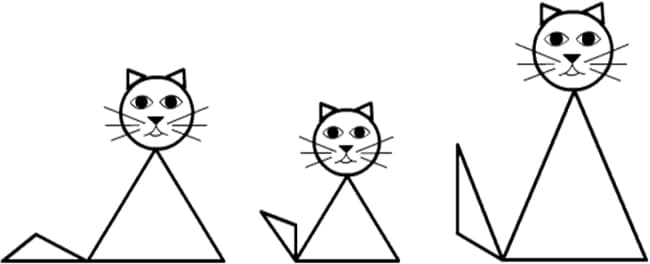 Desenho de gatinhos para colorir