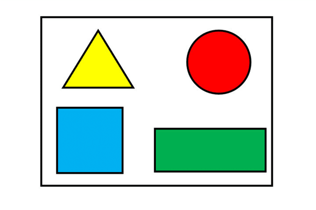 desenhos de formas geométricas coloridas