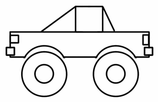 Desenho de carro para colorir