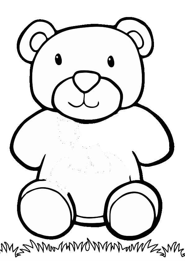 animal urso para colorir