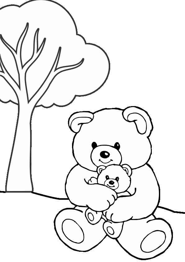 Imagem urso desenho colorir