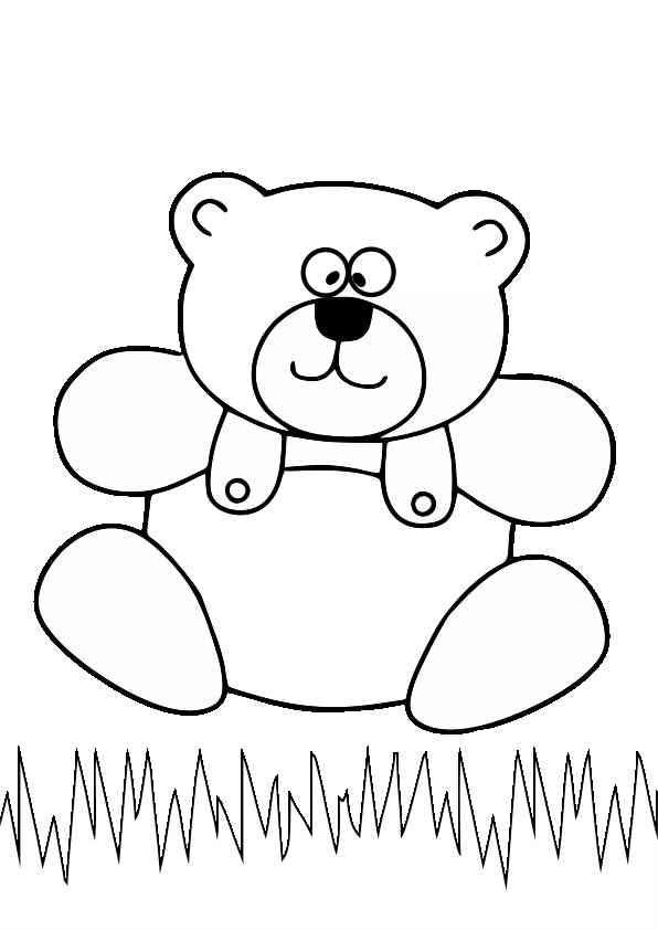 Desenho de Menino com ursinho para Colorir - Colorir.com