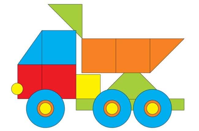 Desenho de caminhão caçamba
