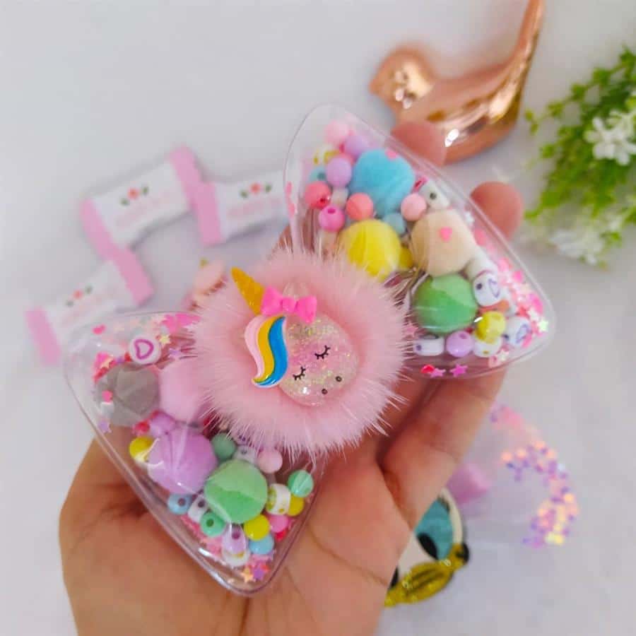 unicornio com pompom