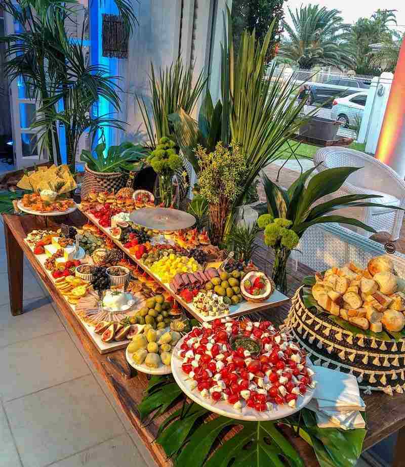 sofisticada de buffet