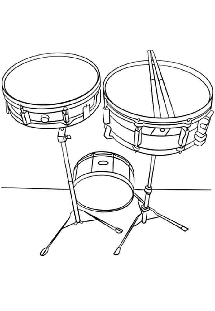 desenhos para imprimir de instrumentos musicais