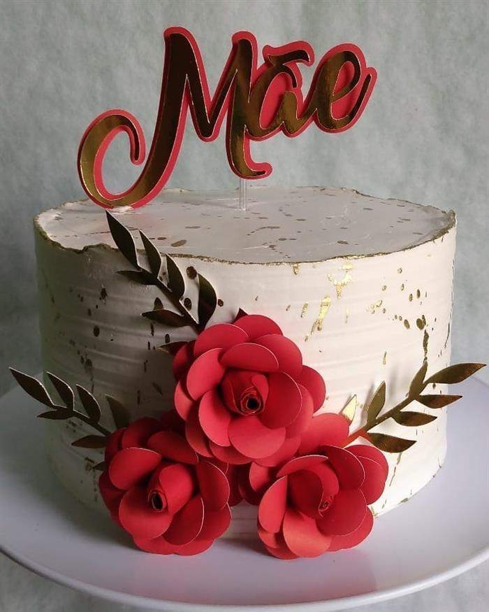 bolo decorado para mães