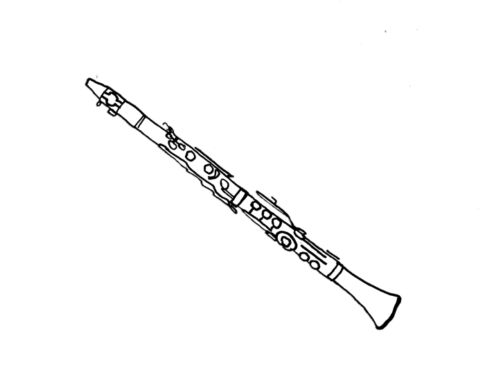 Clarinete para pintar