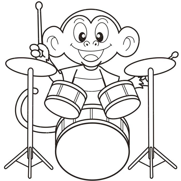 desenho instrumentos musicais infantil