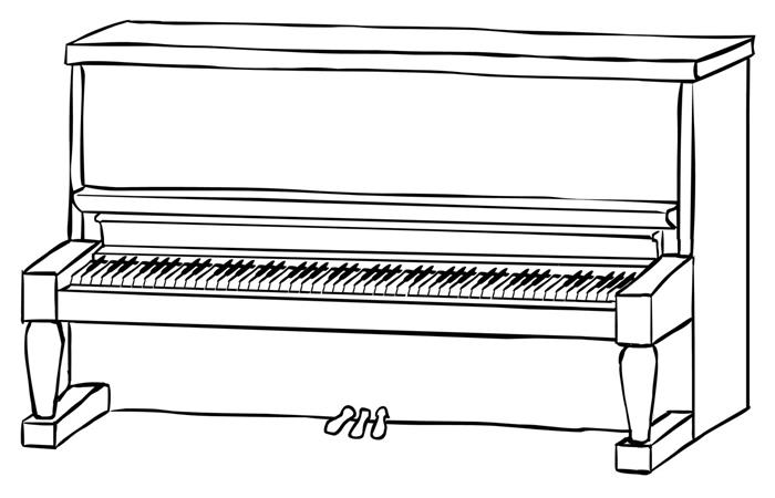 desenhos de piano