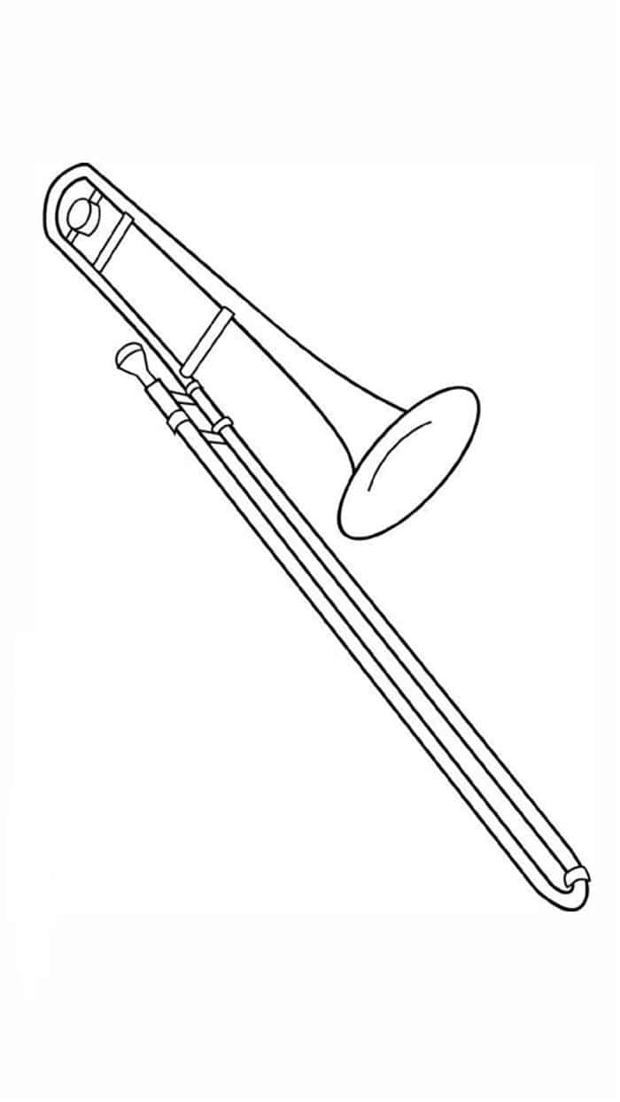 desenho de trombone