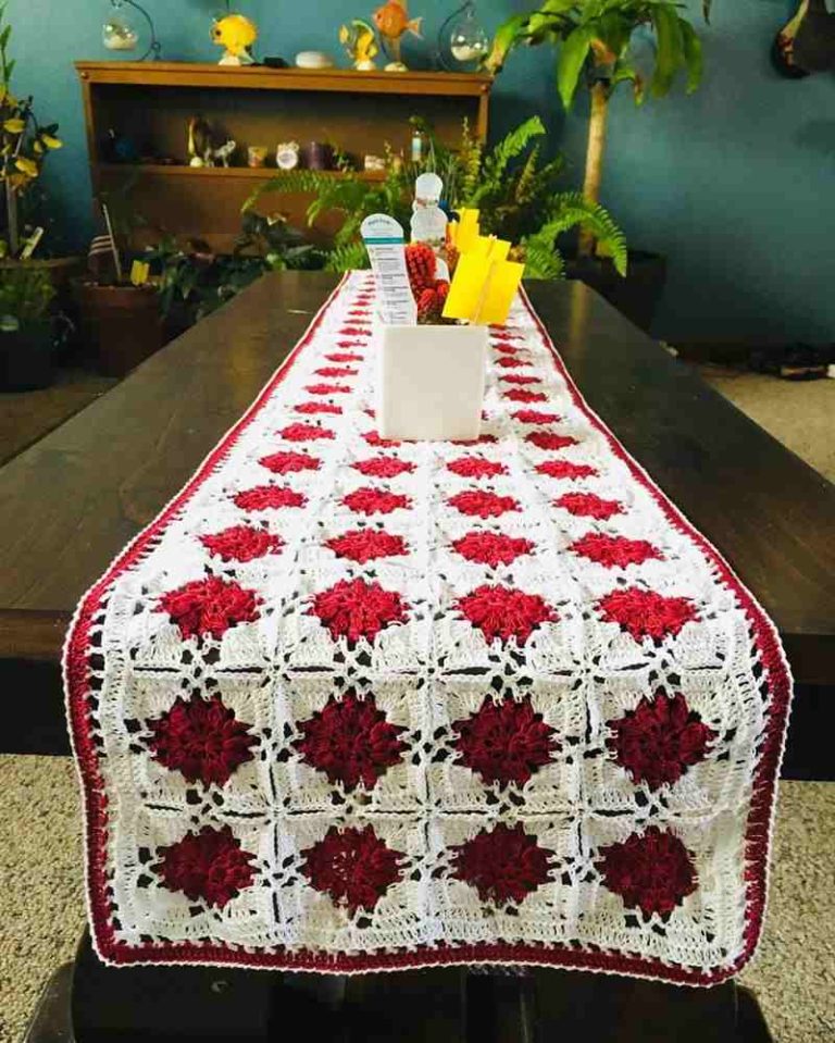 76 Trilhos de mesa em crochê aconchegantes e modernos - Artesanato ...