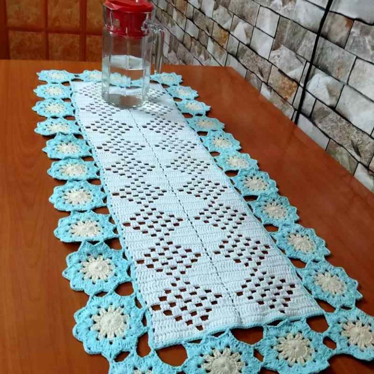 76 Trilhos de mesa em crochê aconchegantes e modernos - Artesanato ...