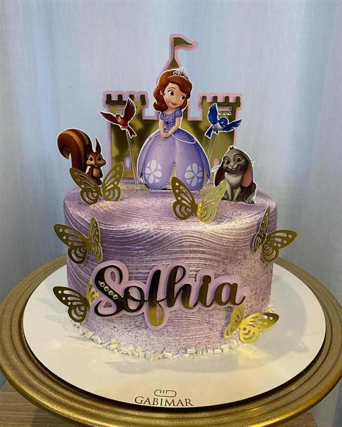 Bolo da Princesa Sofia: 74 modelos para criar uma decoração de