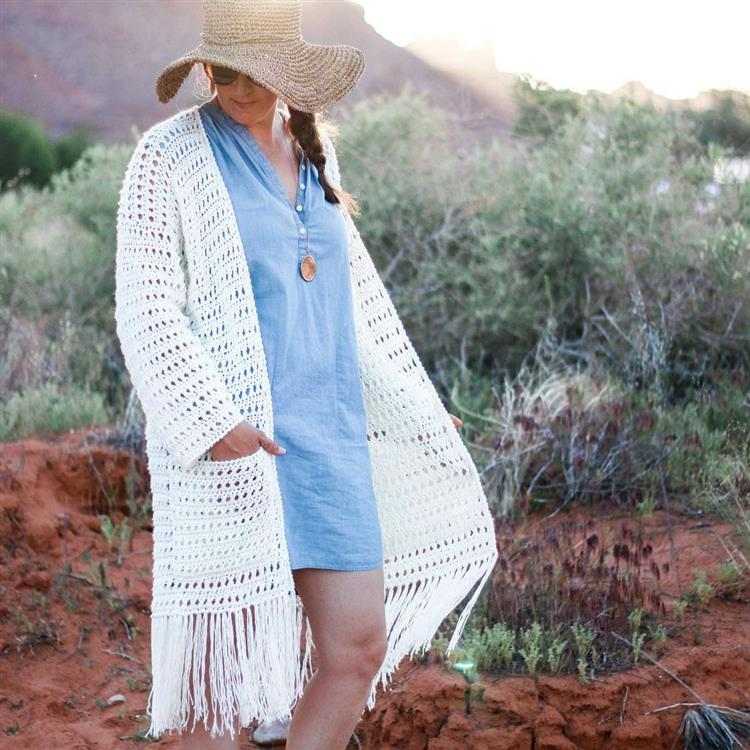 cardigan branco