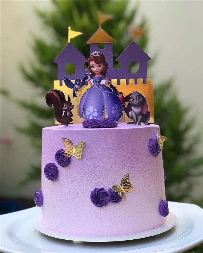 bolo da princesa sofia simples