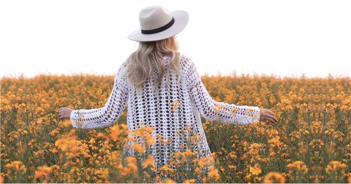 cardigan de crochê masculino