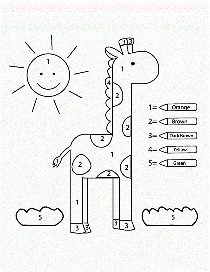 Desenho para colorir girafa