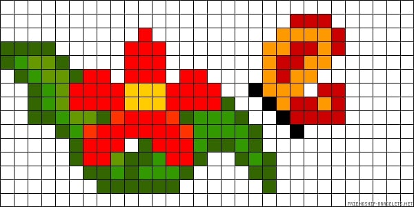 grafico de ponto cruz flores e borboletas