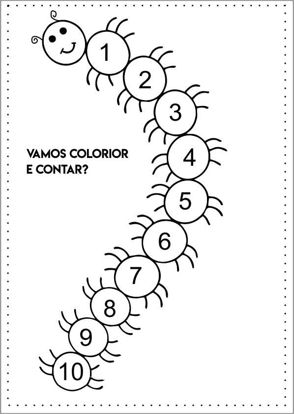 centomeia para colorir