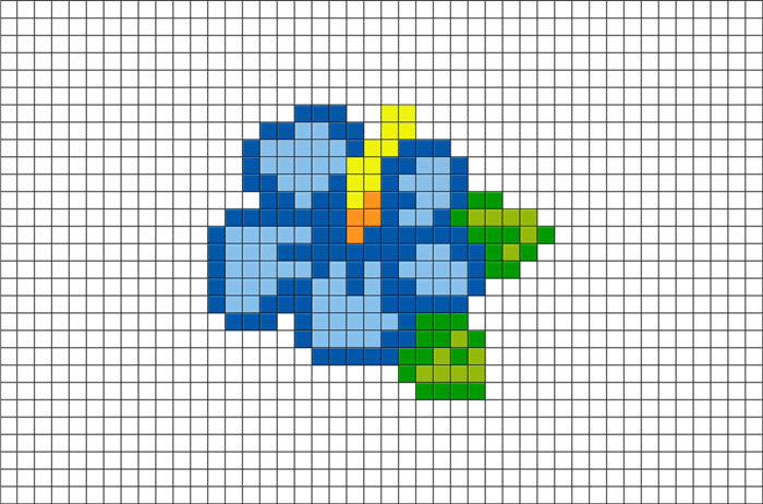 graficos de ponto cruz flores para quadros