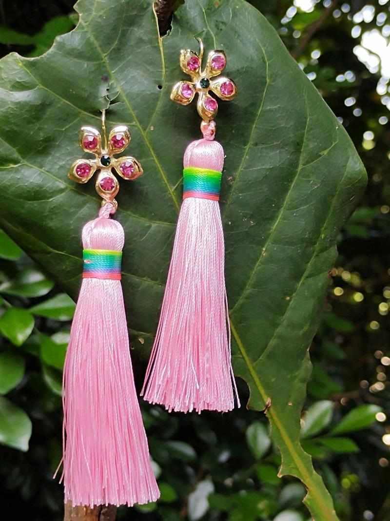 tassel rosa grande