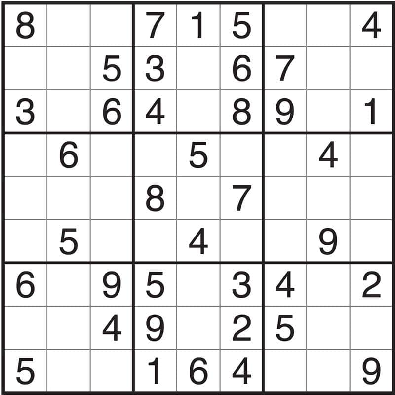 42 Modelos de sudoku para imprimir de todos os níveis - Artesanato