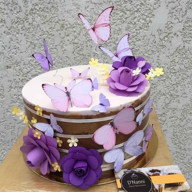 Bolo de borboletas: +95 modelos que parecem obras de arte - Artesanato  Passo a Passo!  Melhores bolos de aniversário, Bolos de aniversário cor de  rosa, Bolos de aniversário