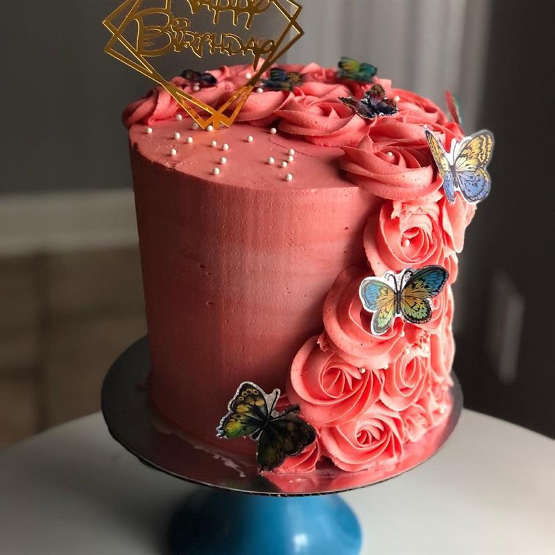 Bolo de borboletas: +95 modelos que parecem obras de arte - Artesanato  Passo a Passo!  Melhores bolos de aniversário, Bolos de aniversário cor de  rosa, Bolos de aniversário