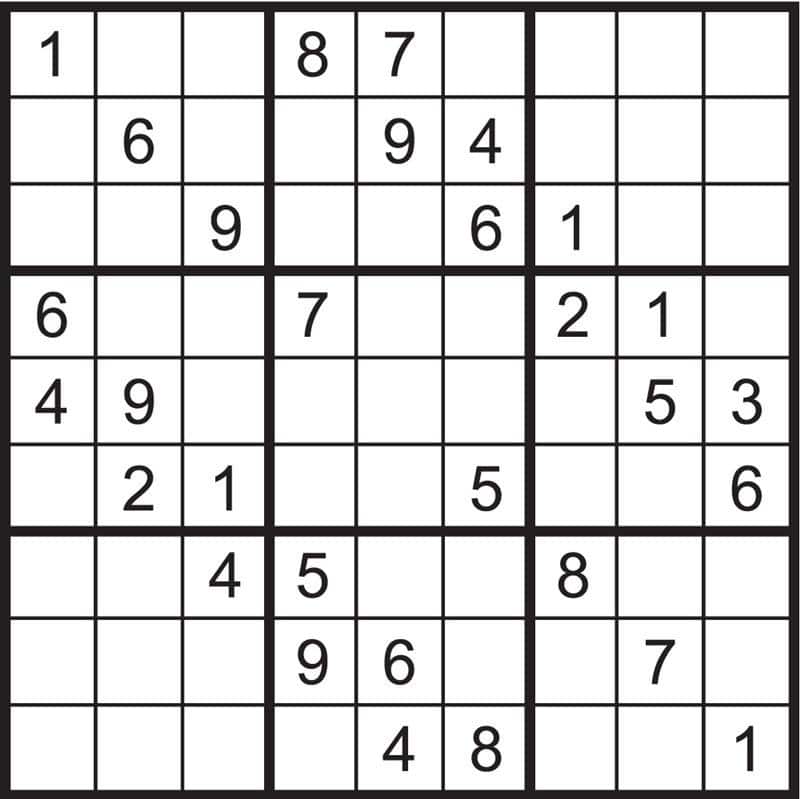 42 Modelos de sudoku para imprimir de todos os níveis - Artesanato