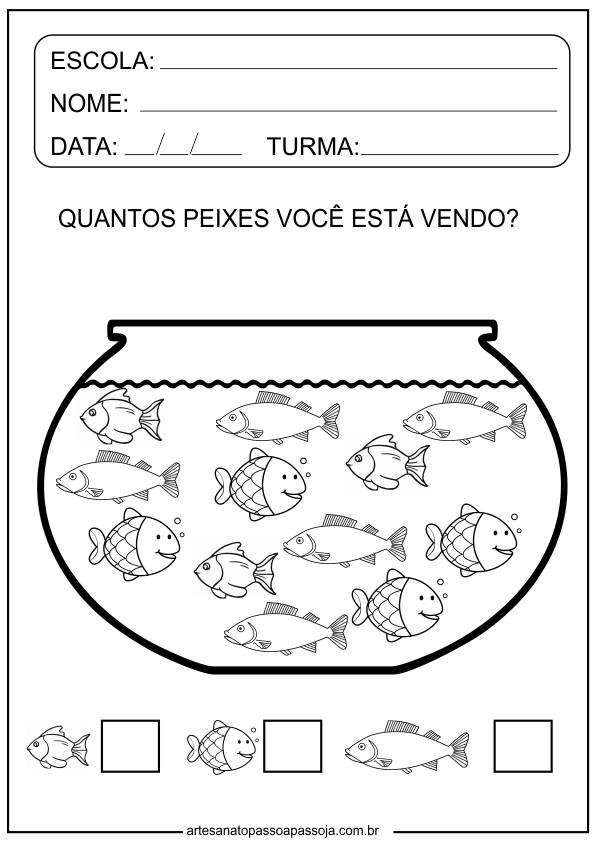 Atividades de Matemática Educação Infantil - Educação Infantil