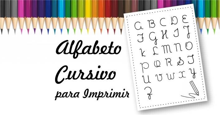 Modelo de alfabeto cursivo