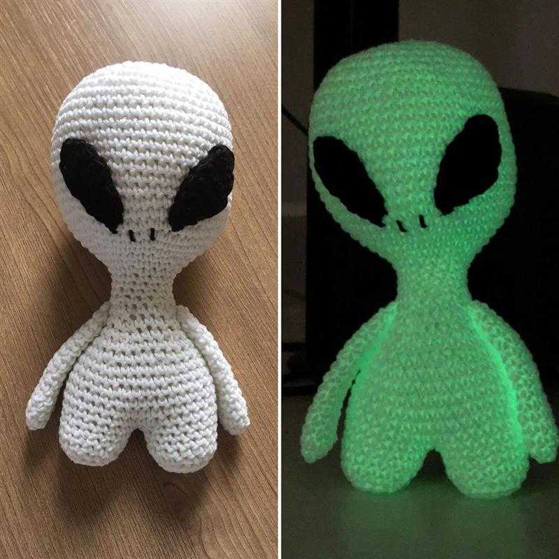 linha amigurumi circulo glow