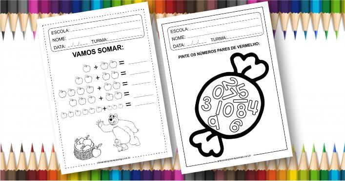 atividade de matematica pronta