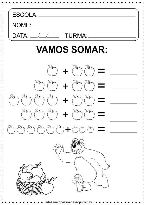 Atividades de Matemática Educação Infantil - Educação Infantil