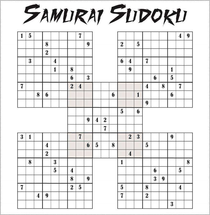 Conjunto de 20 tabelas de nível médio série I para o jogo SUDOKU Once  22012393