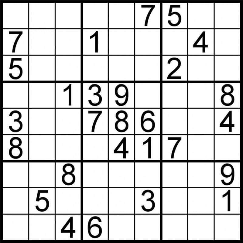 Dificil  Jogo online Sudoku com o grau de nivel deficil