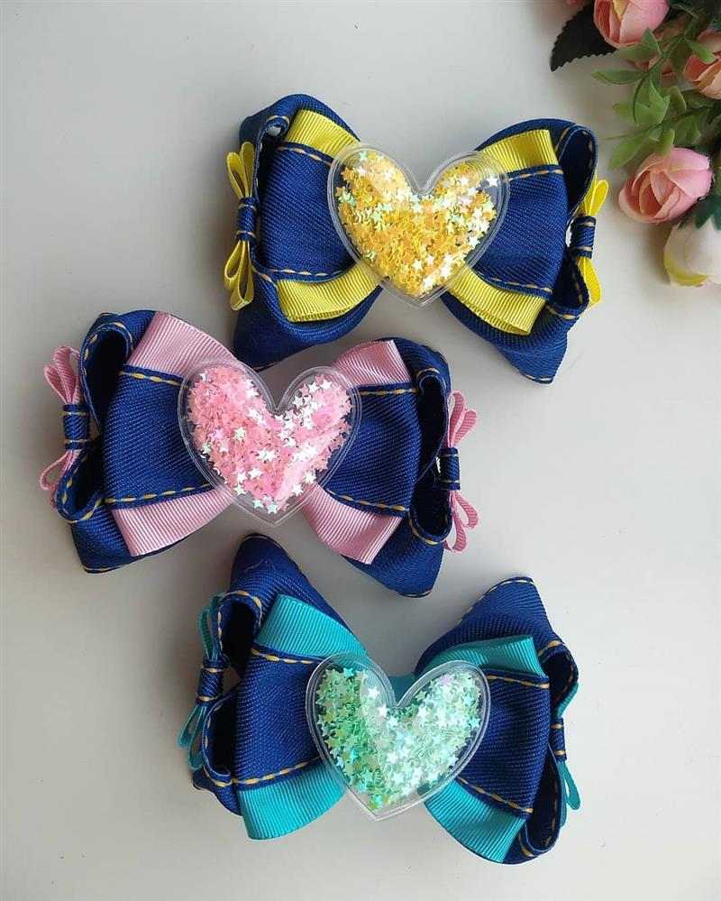 Laços grandes para cabelo infantil