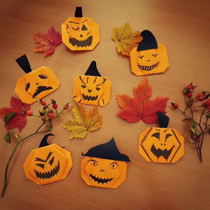 enfeites de aniversario halloween origami