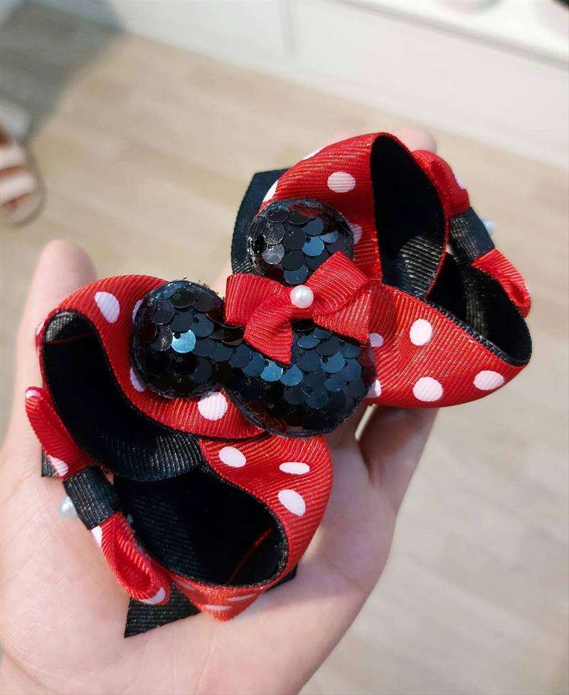 minnie preto e vermelho