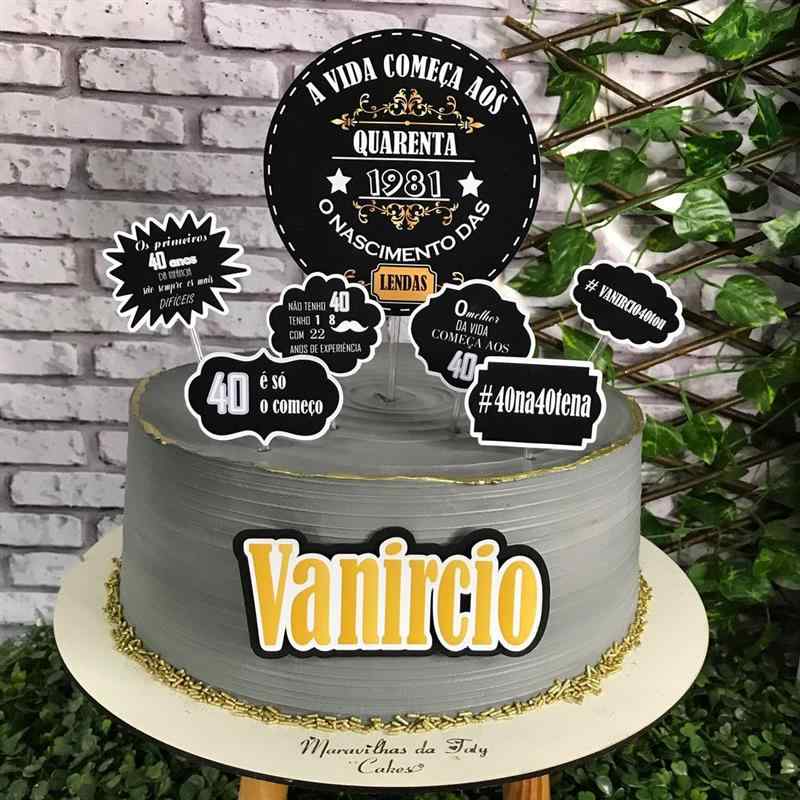 bolo de aniversario para homem 40 anos