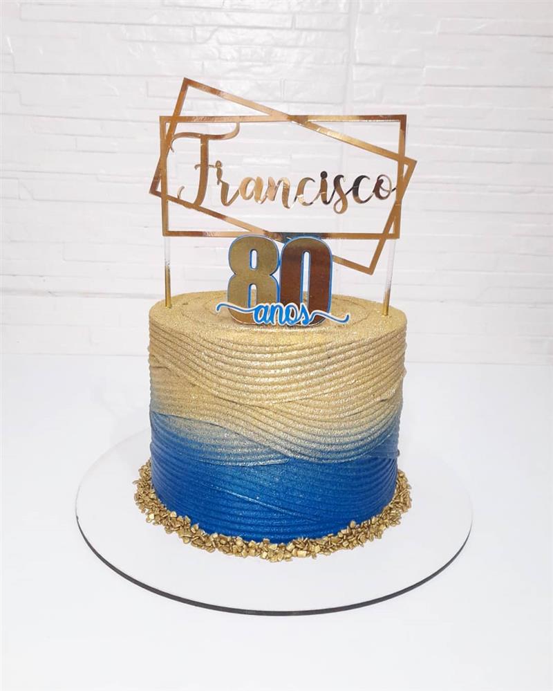 bolo de aniversario para homem 80 anos