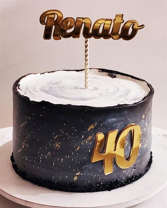 bolo de aniversario para homem chapiscado